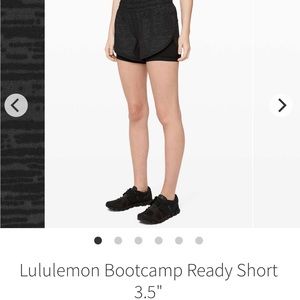 Lululemon Bootcamp Ready 3.5” (Stride Emboss Black)